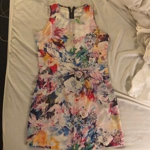 Tailored floral slip dress